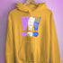 Drag Pride Grunge Exclamation Points Hoodie - Mustard